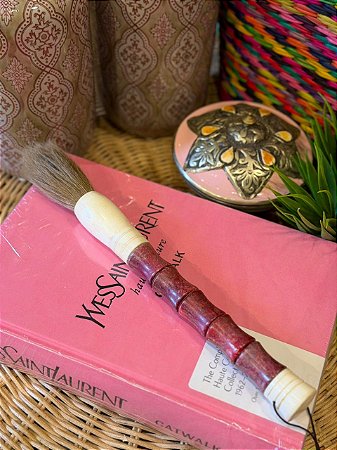 Pincel Decorativo - Escova - Vermelho Queimado