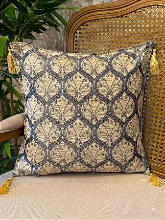 Capa Para Almofada - Jacquard - Tassel - Off White