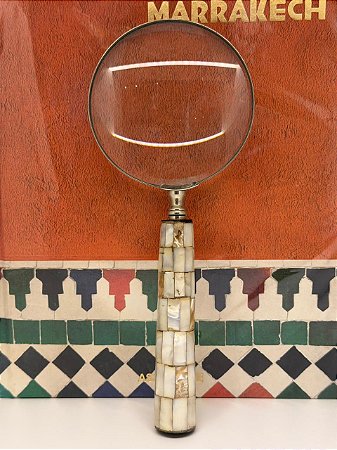 Lupa de Aumento - Metal - Madrepérolas