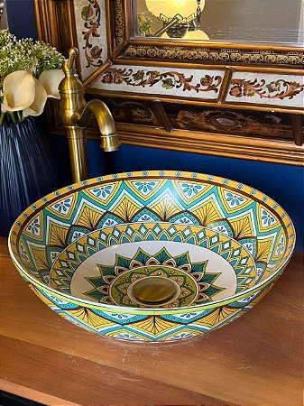 Cuba Sobrepor - Arabesco - Branco e Colorido