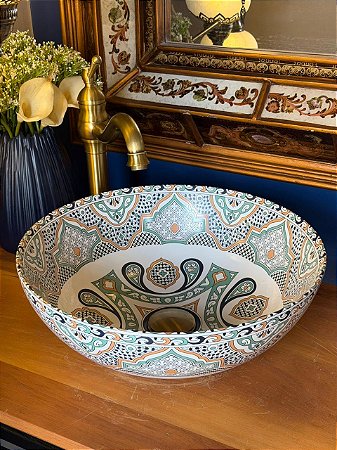 Cuba Sobrepor - Arabesco - Branco e Colorido