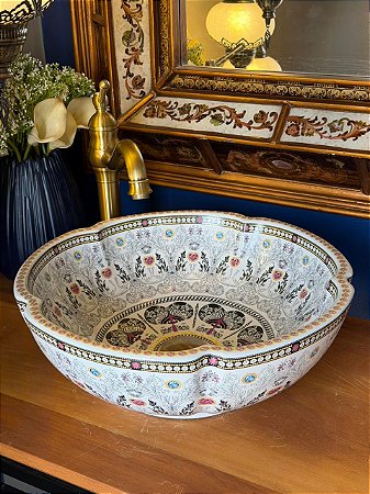 Cuba Sobrepor - Arabesco - Branco e Colorida