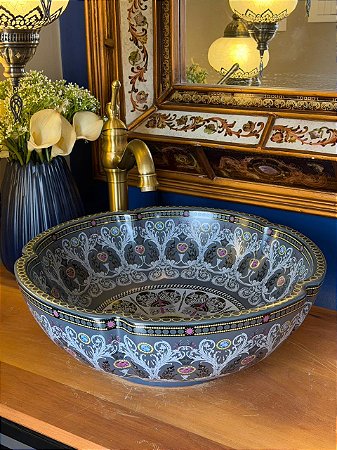 Cuba Sobrepor - Arabesco - Cinza