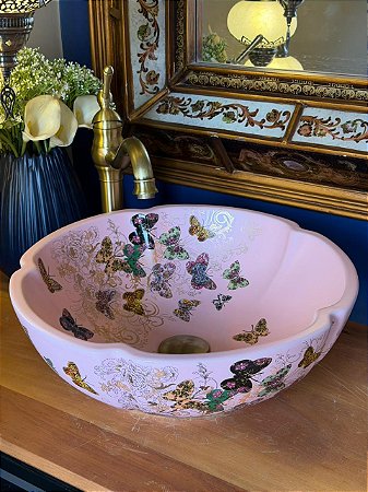 Cuba Sobrepor - Borboletas - Rosa e Colorida