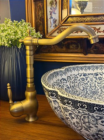 Torneira Premium - Dourada - Para Cubas