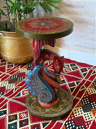 Mesa - Madeira - Pintado à Mão - Colorido