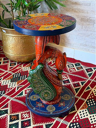 Mesa - Madeira - Pintado à Mão - Colorido