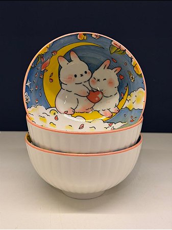 Bowl - Cerâmica - Colorido - Tamanho Médio