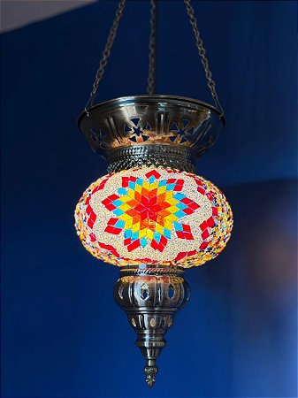 Luminária de Teto Turca Colorido