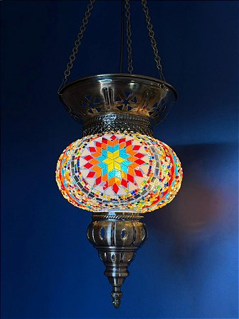 Luminária de Teto Turca Colorido