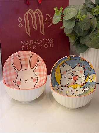 Kit 4 Bowls - Cerâmica - Colorido