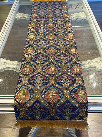 Caminho de Mesa em Jacquard - Azul
