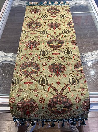 Caminho de Mesa em Jacquard - Verde