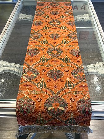 Caminho de Mesa em Jacquard - Terracota