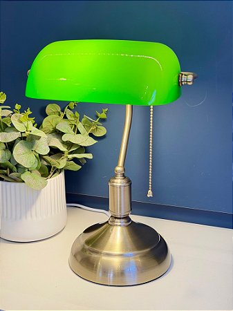 Luminária - Metal - Verde - 38CM