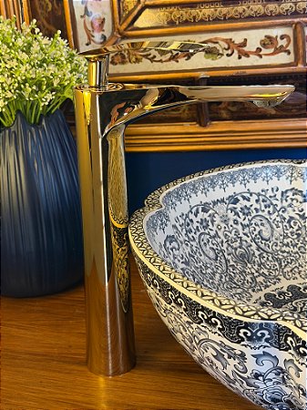 Torneira Premium - Dourada - Para Cubas