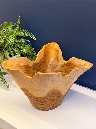 Centro de Mesa - Madeira Maciça - 36CM