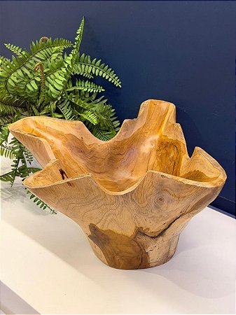 Centro de Mesa - Madeira Maciça - 38CM
