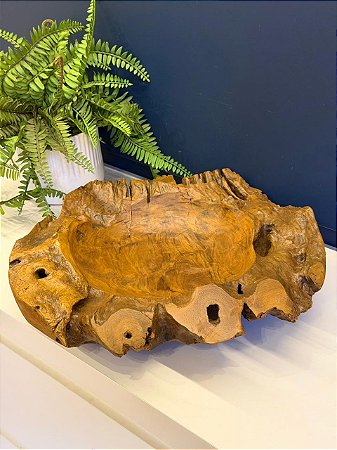 Centro de Mesa - Madeira Maciça - 40CM