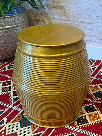 Banco - Alumínio - Dourado - Garden Seat