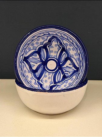 Bowl - Cerâmica - Tunísia - Tamanho Pequeno - Azul