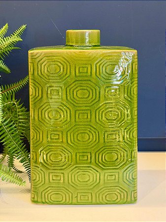 Vaso - Cerâmica - Verde - 30CM