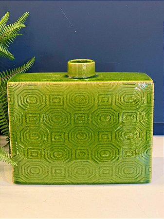 Vaso - Cerâmica - Verde - 24CM
