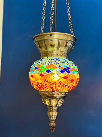 Luminária de Teto Turca - Colorido