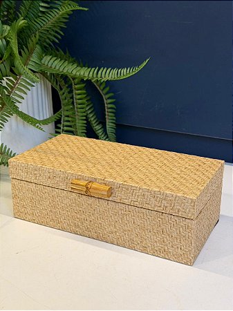 Caixa Decorativa - Palha - 10X20