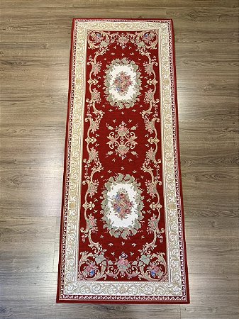 Tapete - Passadeira - Modelo Turco - Vermelho - 0,70 X 1,80MT