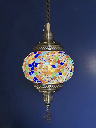 Luminária de teto turca M - Colorido