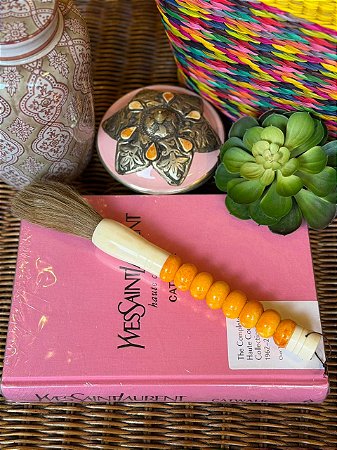Pincel Decorativo - Escova - Amarelo Gema