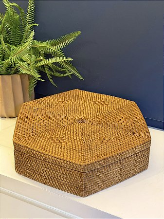 Caixa Decorativa - Ratan - 36cmX40cm