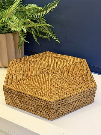 Caixa Decorativa - Ratan - 30cmX35cm