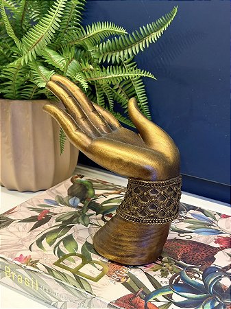 Escultura Mão Decorativa - Resina