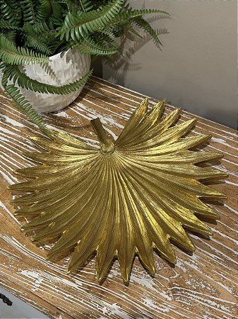 Centro de Mesa - Resina - Dourado - 34CM