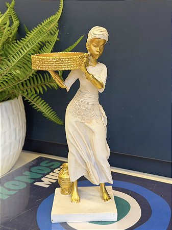 Africana - Decorativa - Resina - 25CM
