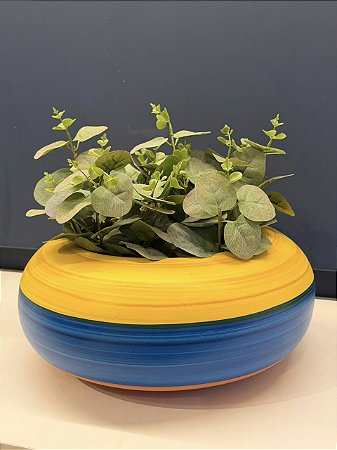 Cachepot em Cerâmica - Colorido - 29CM