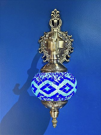Arandela Turca - Bivolt - Médio - Azul