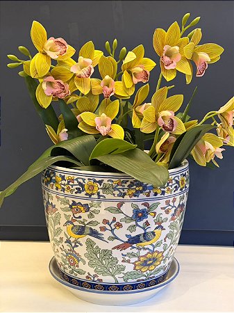 Cachepot em Cerâmica - Colorido - 25CM