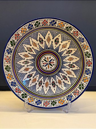 Prato Marroquino - Cerâmica - Colorido