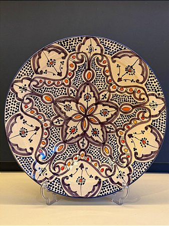 Prato Marroquino - Cerâmica - Lilás