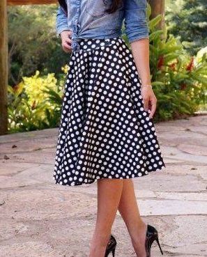 saia midi tricoline