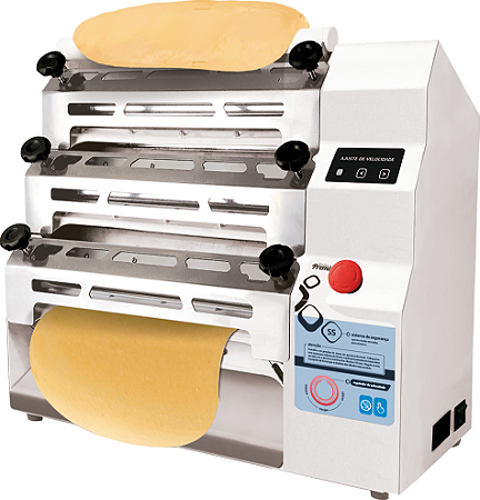 Cilindro 6 rolos Elétrico Pastéis Pão Pizza Massas Em Geral