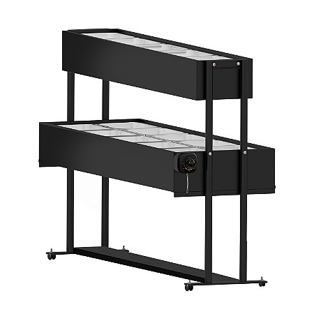 Saladeira Resfriada Com Gelo-X para Buffet 10 Cubas