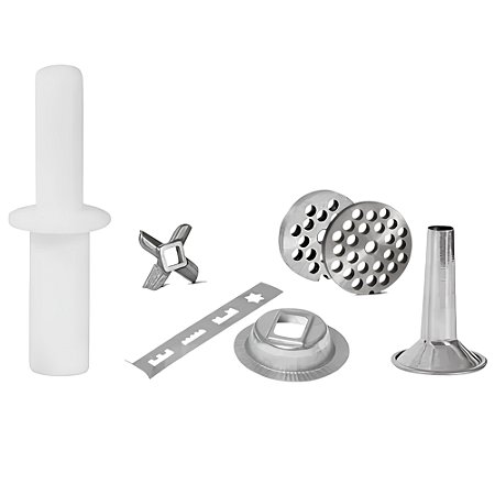 REP-KIT-ME Kit Discos, Cruzeta e Funil para Moedor de Carne Profissional Industrial
