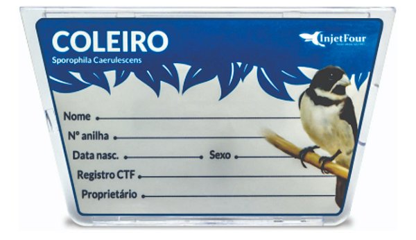 Placa De Identificação Para Coleiro