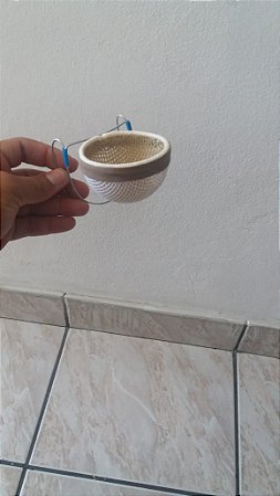 Ninho taça para coleiro