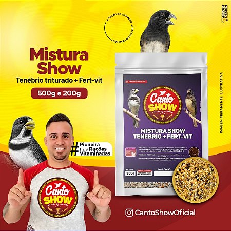 MISTURA SHOW FERTI-VIT + TENEBRIO 500G