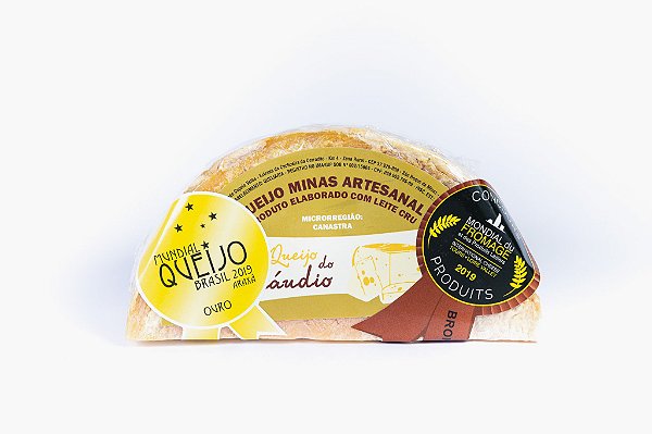 Queijo do Cláudio - 1/2 Peça - 500g - Canastra